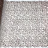 Embroidered Lace Turquoise Mesh