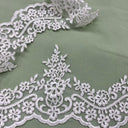 Corded Lace Trimming 6 Inch Polyester Net Mesh