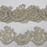 Corded Lace Trimming Embroidered Mesh