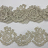 Corded Lace Trimming Embroidered Mesh