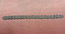Rhinestone Floral Sash Applique Silver Gold 18.75" x 1.25"