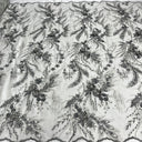 Beaded 3D Floral Lace Fabric