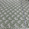1 Yard Regal Beaded and Corded Lace Fabric Embroidered on Polyester Net Mesh