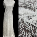 Beaded Lace Fabric Embroidered Net Mesh