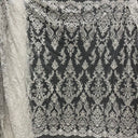 Beaded Sequined Lace Fabric