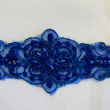 Beaded Corded Lace Trimming 2" Wide
