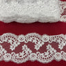 Corded Lace Trim 5" Embroidered Net Mesh