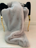Soft Cozy Faux Fur Fabric - Silver, 50" X 60" (1 Piece)
