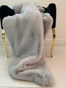 Soft Cozy Faux Fur Fabric - Silver, 50" X 60" (1 Piece)