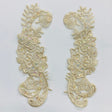 Beaded Lace Applique Organza