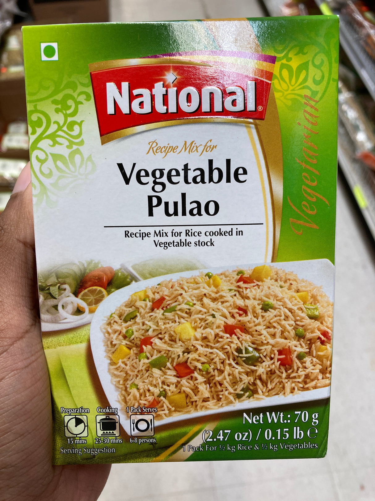 National Vegetable Pulao