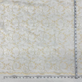 Embroidered Lace Fabric on Polyester Net Mesh 52"