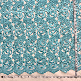 Beaded Corded Bridal Lace Ivory Mesh