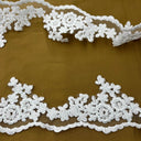 Beaded Corded Lace Trim 4"