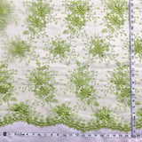 Embroidered Floral Lace Fabric 100% Polyester Net Mesh 52"
