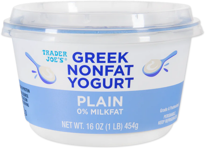 Nonfat Plain Greek Yogurt High Protein Thick & Creamy 16 Oz