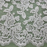 Beaded & Corded Bridal Lace Fabric Embroidered on 100% Polyester Net Mesh – Lace USA