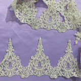 Beaded Corded Lace Trim