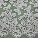 Beaded Corded Bridal Lace Fabric 51" Wide