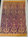 Paisley Sequin Design 4 Way Stretch Mesh Fabric - Nude Paisley Embroidered Iridescent Sequins, 48-50" Width, 36" Length (1 Yard)