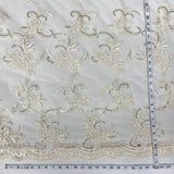 Sequined Corded Lace Fabric Dusty Rose