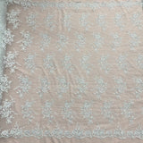 Corded Floral Lace Fabric Ivory