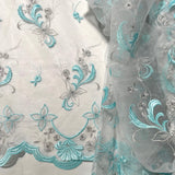 Beaded Embroidered Lace Mesh