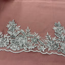Beaded Corded Floral Lace Trim