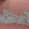 Beaded Corded Floral Lace Trim