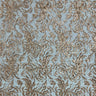 Beaded Sequined Lace Fabric 100% Polyester Net Mesh