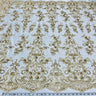 Embroidered Lace Beaded Bridal Mesh