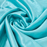1 Yard Charmeuse Medium Satin Lining Fabric Aqua Blue 60"