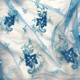 Bridal Lace Fabric Corded Embroidered 54" Wide
