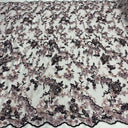 3D Floral Beaded Lace Mesh
