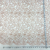 Corded Bridal Lace Fabric Embroidered Net Mesh