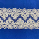 Corded Lace Trimming 6.5" Double Sided Embroidered