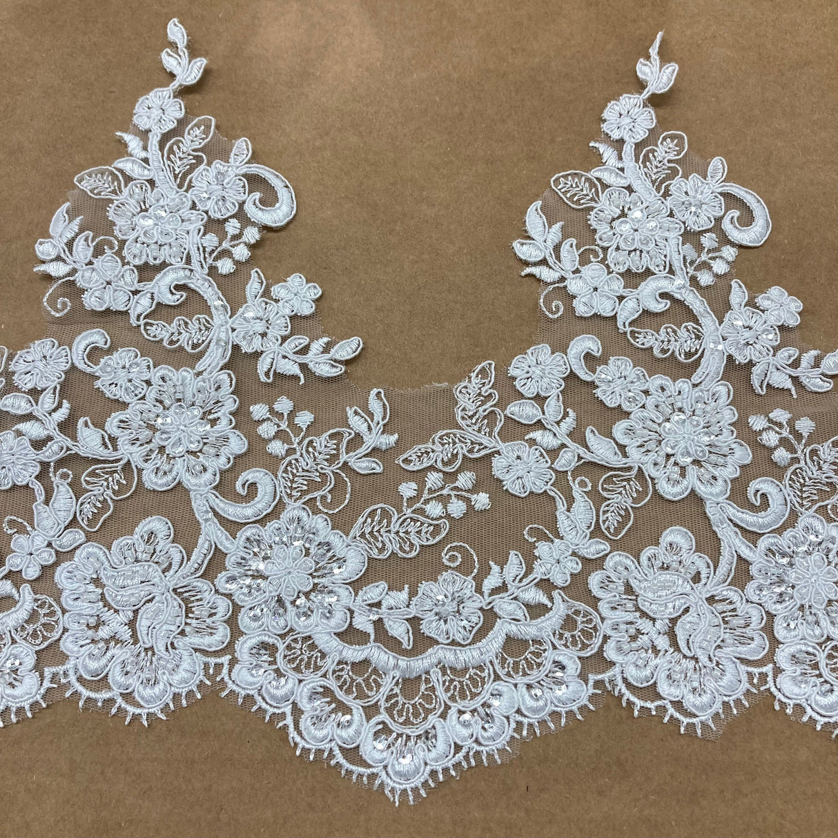 Beaded Corded Lace Trimming