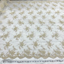 Beaded Corded Bridal Lace Mesh