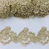 Corded Lace Trimming 100% Polyester Net Mesh 4"