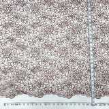 Embroidered Corded Lace Mesh Sky Blue
