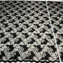 Beaded Corded Lace Fabric on Polyester Net Mesh
