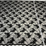 Beaded Corded Lace Fabric on Polyester Net Mesh