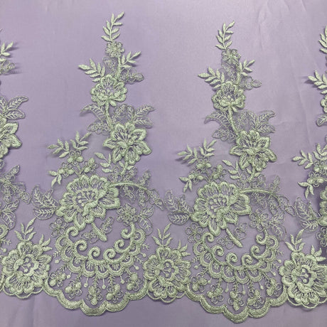 Embroidered Corded Lace Trim