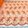Beaded Lace Fabric on Polyester Net Mesh