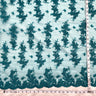 Embroidered Corded Bridal Lace Turquoise