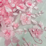 3D Floral Lace Fabric
