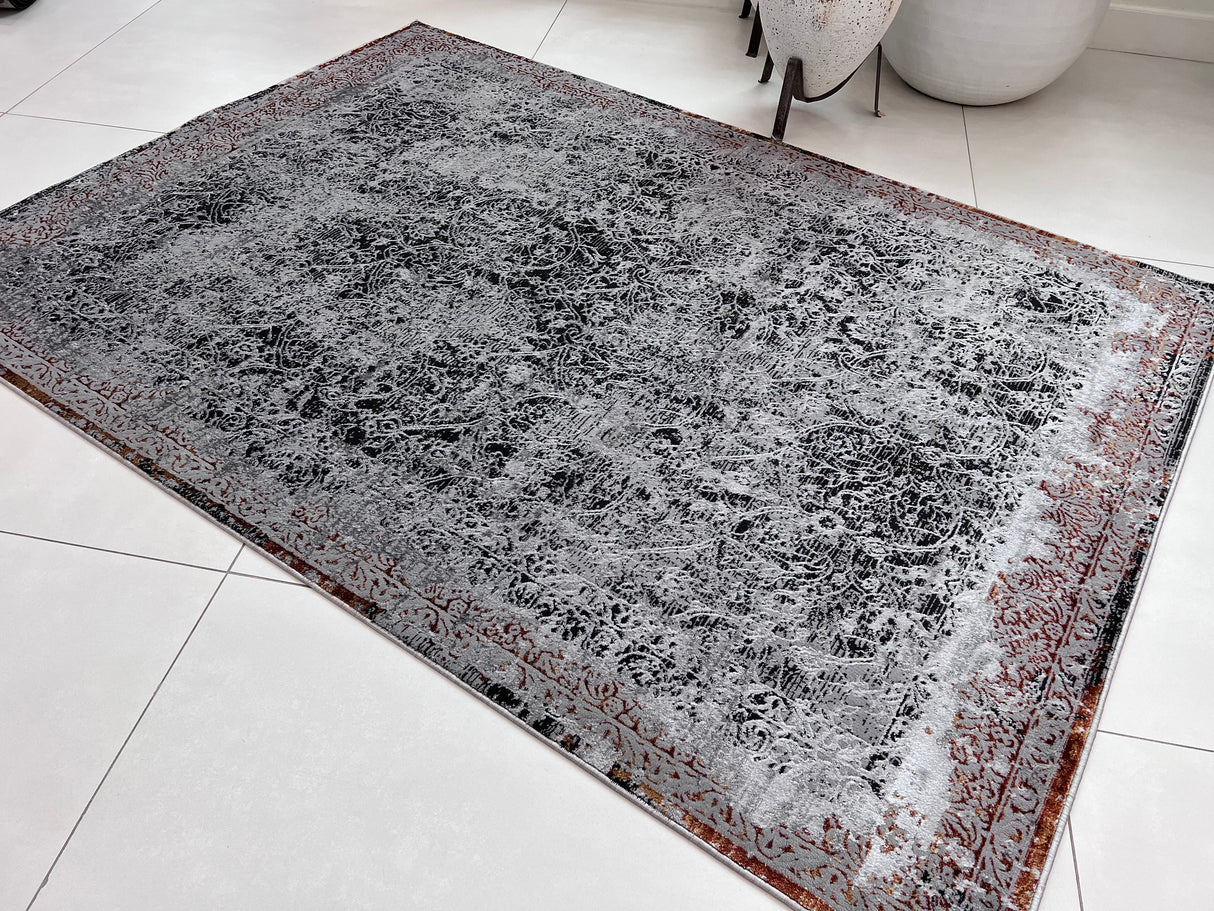 DEV311 Area Rug Fabric - Color-Shifting Flat Weave, Multicolor, Foldable, 5' 4" X 7' 8", 8' X 11", 10' X 13" (1 Unit)