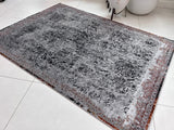 DEV311 Area Rug Fabric - Color-Shifting Flat Weave, Multicolor, Foldable, 5' 4" X 7' 8", 8' X 11", 10' X 13" (1 Unit)