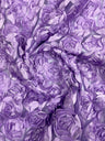 3D Roses On A Mesh Fabric - 54" Width, Color Options (1 Yard)