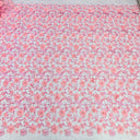 Beaded 3D Floral Lace Fabric